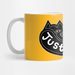 JUST PURR, Black Cat Mug